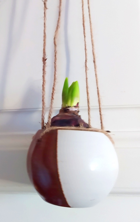 suspension en grès hyacinthe artisanal